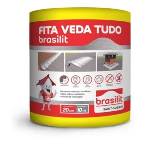 Fita Asfaltica Autoadesiva Brasilit 10cm - Imagem 1