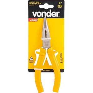 Alicate Bico Meia-cana Reto, 6", 1.000 V, Vonder, Vder - Imagem 3