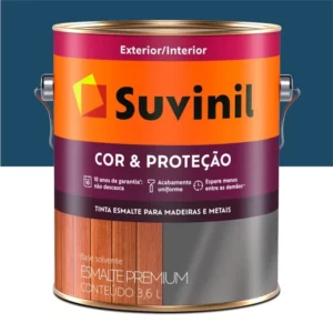 Tinta Esmalte Premium Cor & Proteção Brilhante Azul Del Rey 3,6 Litros - Imagem 1