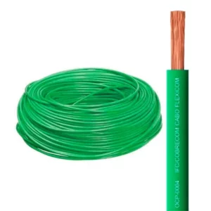 Cabo de Energia 750v 6mm Flexicom Antichama com 100 Metros Verde