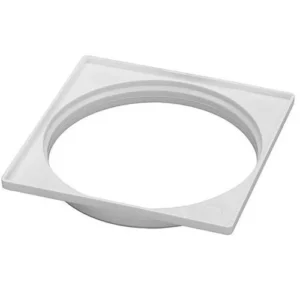 Porta Grelha Quadrado 100mm Branco Krona - Imagem 1
