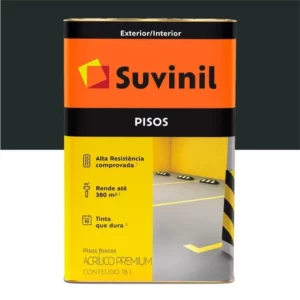 Tinta Acrílica para Piso Fosco Preto 18 Litros