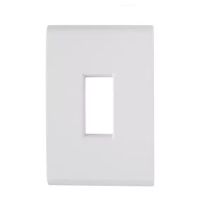 Placa Branco 4x2 1 Posto Vertical Liz - Imagem 1