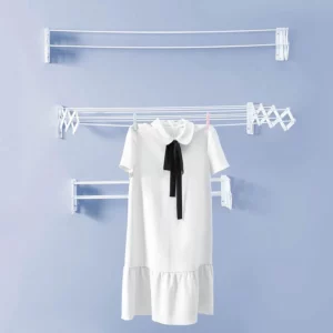 Varal Sanfonado em Aço no Tamanho de 1,20m na Cor Branco - Imagem 3