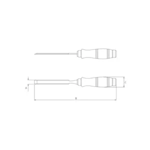 Formão em Aço 1/2'' com Cabo de Madeira Natural - Imagem 4