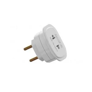 Adaptador Universal 2 Pinos Tomada 10a 250v Branco - Daneva