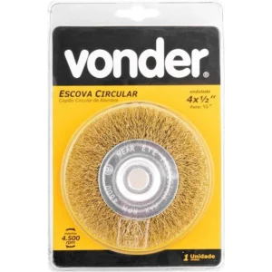 Escova Circular 4" X 1/2" X 1/2" - Vonder