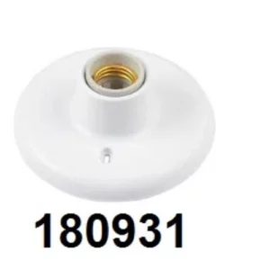 Ilumi Plafon Branco C/soquete Porcelana