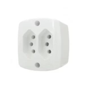 Ilumi Tomada Dupla Sobrepor Retangular 10a - 16518 - Imagem 1