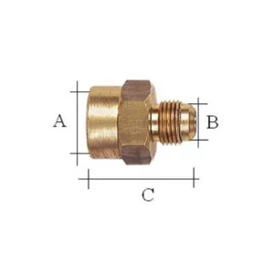 Jackwal Uniao Red 1/2 Bsp X Tc 3/8 - 003202
