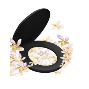 Durin Assento Almof Floral Preto - 00758