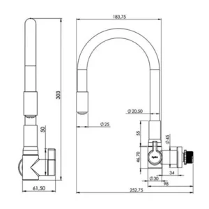 Hydramotion Torn Coz Parede Cinza - 1168.metczhmn - Imagem 4