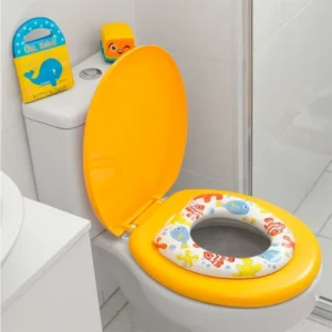 Assento Sanitário Oval Almofadado Infantil Peixe - Imagem 3