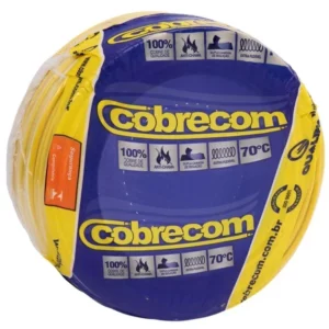 Cabo de Energia 750v 4mm Flexicom Antichama com 100 Metros Amarelo - Imagem 4