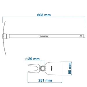 Sacho 2 Pontas com Cabo 60cm Laranja - Imagem 3
