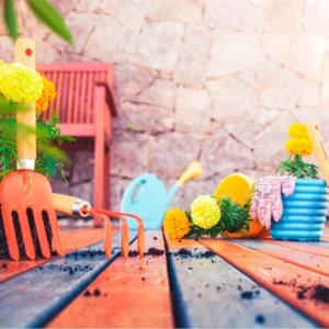 Pazinha Larga com Cabo de Madeira 30cm Laranja - Imagem 5