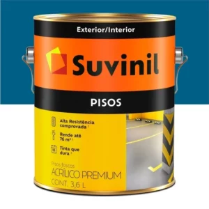 Tinta Acrílica para Piso Fosco Azul 3,6 Litros