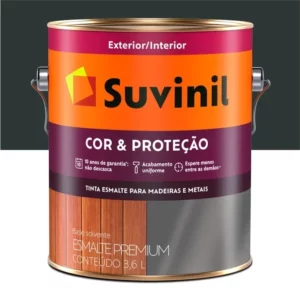 Tinta Esmalte Premium Cor & Proteção Fosco Preto 3,6 Litros - Imagem 1
