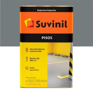 Tinta Acrílica para Piso Fosco Cinza 18 Litros