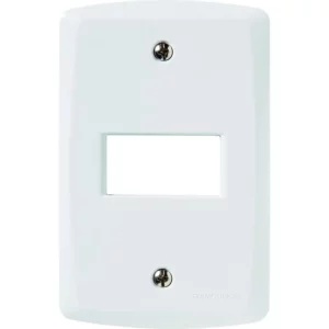 Placa Horizontal Lux² 1 Posto 4 X 2 Branca - Tramontina - Imagem 1