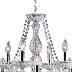 Lustre Clássico para 12 Lâmpadas Transparente - Imagem 3