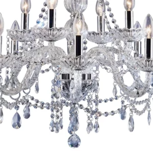 Lustre Clássico para 12 Lâmpadas Transparente - Imagem 5
