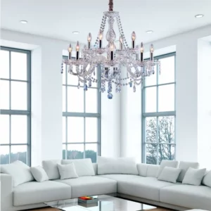 Lustre Clássico para 12 Lâmpadas Transparente - Imagem 7