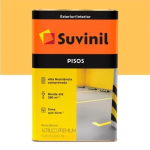 Tinta Acrílica para Piso Fosco Amarelo Demarcação 18 Litros