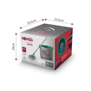 Mop Twister Noviça Cinza e Azul Tiffany - Imagem 9