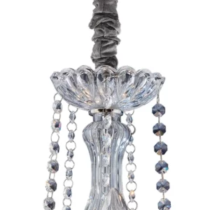 Lustre Clássico Transparente de 5 Lâmpadas 42w Bivolt Cromado - Imagem 3