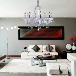 Lustre Clássico para 8 Lâmpadas Transparente - Imagem 10