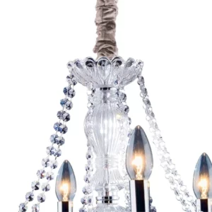 Lustre Clássico para 8 Lâmpadas Transparente - Imagem 3