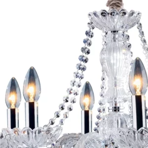 Lustre Clássico para 8 Lâmpadas Transparente - Imagem 4