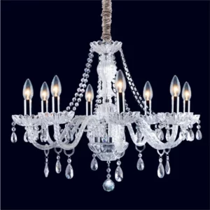 Lustre Clássico para 8 Lâmpadas Transparente - Imagem 7