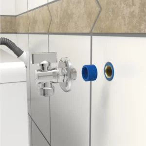 Torneira de Esfera para Máquina de Lavar e Lava-louças Cromada - Imagem 4