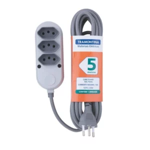 Extensão Múltipla com 3 Tomadas 5m 2p+t 10a 250v - Tramontina - Imagem 1