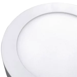 Luminária Painel Led de Sobrepor Redonda Home 6w 6400k Bivolt Luz Branca - Imagem 2