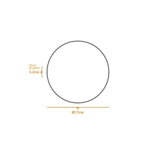 Luminária Led de Sobrepor Redonda Frameless 24w Bivolt 17cm 6500k Luz Branca - Imagem 4