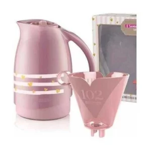 Conjunto Bule 700ml Rosa e Porta Filtro 102 Sanremo