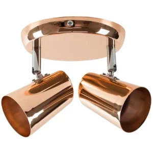 Spot de Arco para 2 Lâmpadas New Short 15x13,5cm Cobre