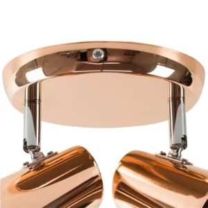 Spot de Arco para 2 Lâmpadas New Short 15x13,5cm Cobre - Imagem 4