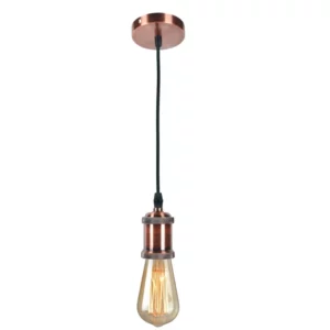 Pendente em Metal para 1 Lâmpada Decor 15w Cobre - Imagem 1