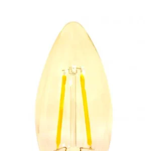 Lâmpada Led Vela com Filamento E14 2w 127v 2200k âmbar - Imagem 2