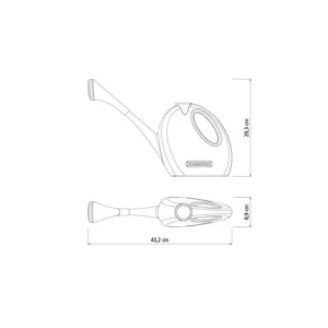 Regador para Jardim em Plástico Azul 2 L - Tramontina - Imagem 4