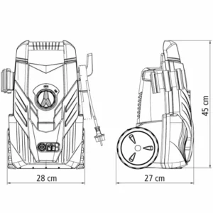 Lavadora de Alta Pressão 1200w 220v Master Amarela e Preta - Imagem 5
