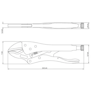 Alicate de Pressão 10'' Cromado - Imagem 3