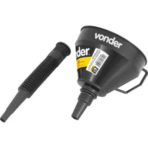 Funil Plástico Bico Flexível Preto 160mm - Vonder - Imagem 3