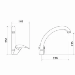 Torneira Cozinha Mono 7001 C 55 1/2 1/4v Meber (25939.2) - Imagem 2