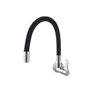 Torneira Cozinha Bica Móvel Parede 1187 C 36 Preta Meber - Imagem 1