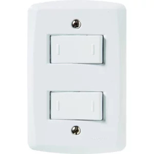 Conjunto 4 X 2 com 2 Interruptores Paralelos 10a 250v Lux2 Branco - Tramontina